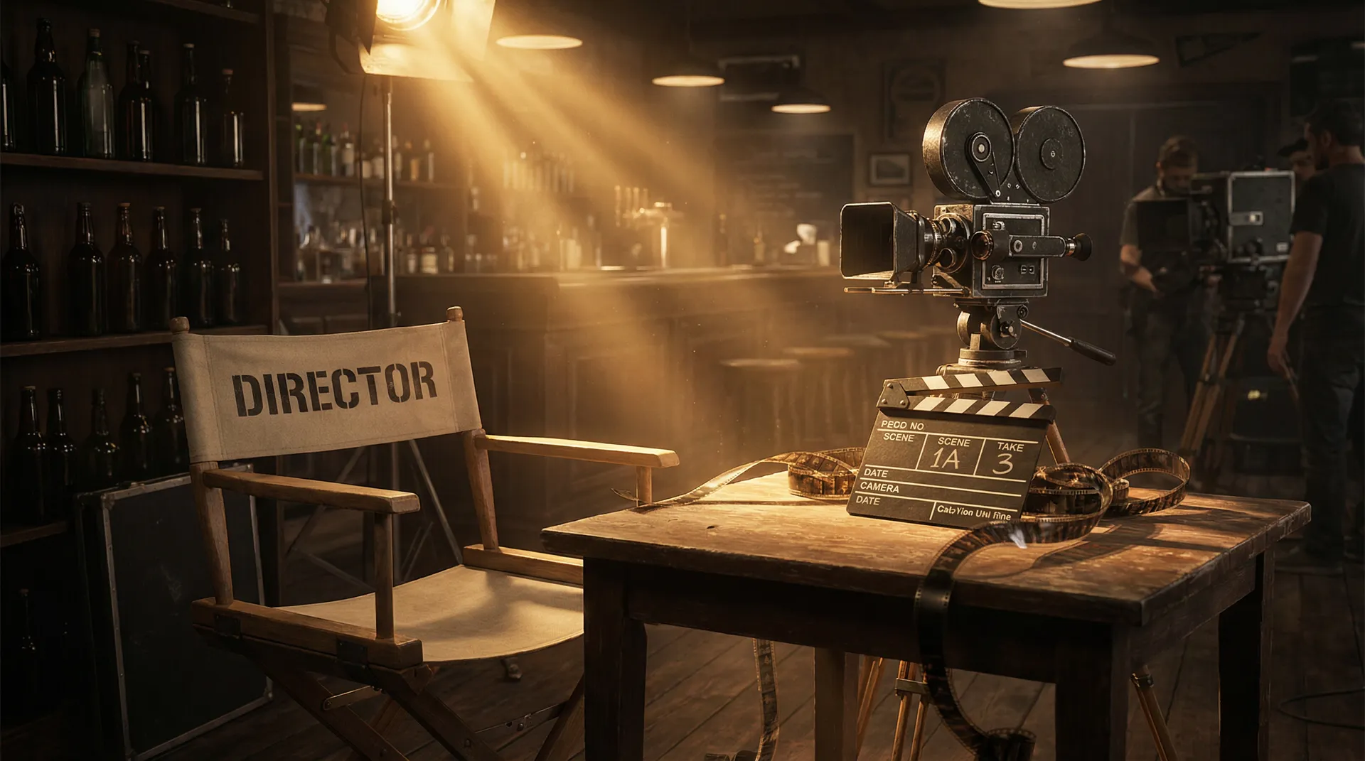 电影拍摄幕后场景 - 导演椅与场记板 成人视频 幕后故事