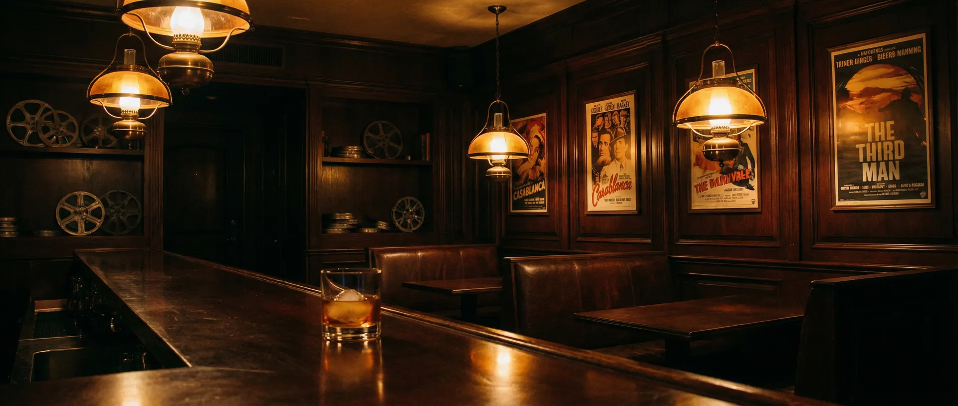 老式酒馆吧台上的威士忌杯与暖黄灯光 - 成人视频 酒馆氛围